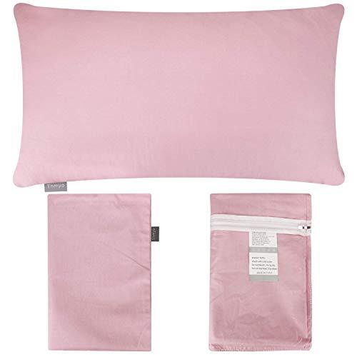 4-Pack 100% Cotton Lumbar Comfortable Solid Decorative 12x20inch/30x50cm Pink - Bild 6 von 7
