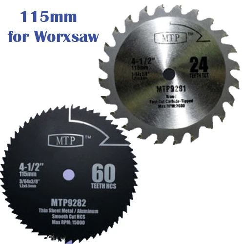 2x 115mm Saw Blade For WorxSaw XL Worx WX427 WX429 400W 700W