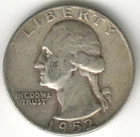 USA - 1952D - Washington ¼ $ - Silver Eagle - #15141RG