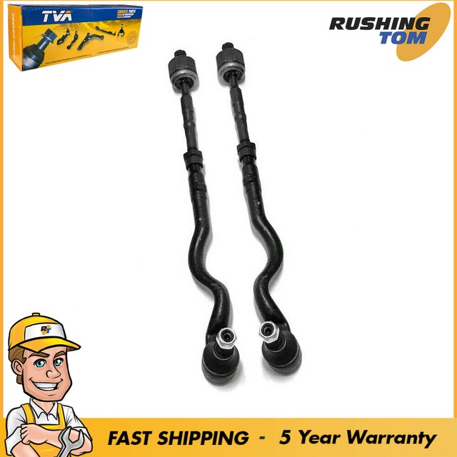 4Pc Steering Inner Outer Tie Rod Rods Assembly Rack Kit for BMW E46