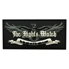 Nights Watch Game of Thrones Tactical Hook Patch [3D-PVC Rubber-3.0 inch-NW7]