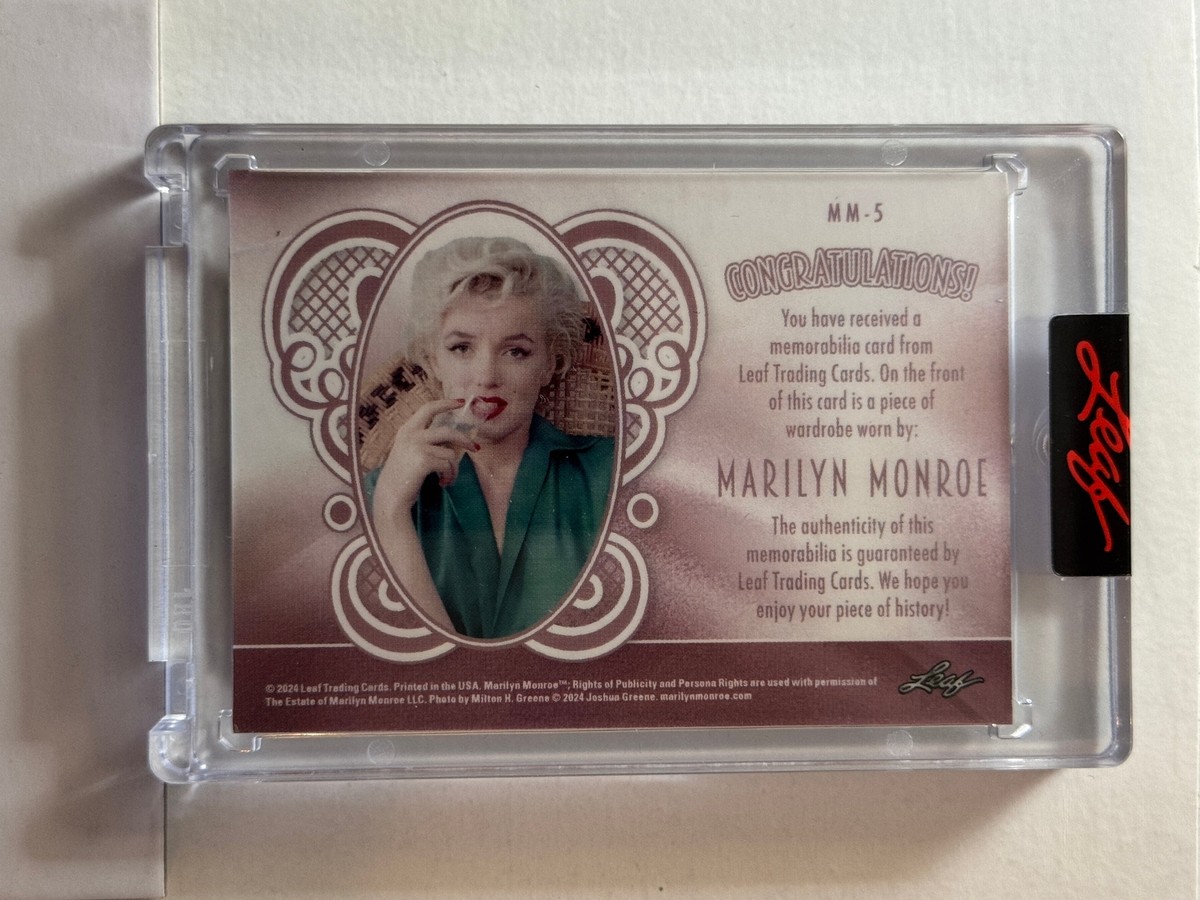マリリン・モンロー コレクターカード マリリン・モンロー コレクターカード 2024 Leaf Marilyn Monroe