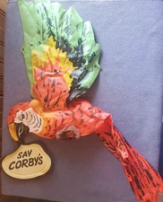 Vintage Inflatable distillery memorabilia Corby’s Whiskey Parrot Advertising