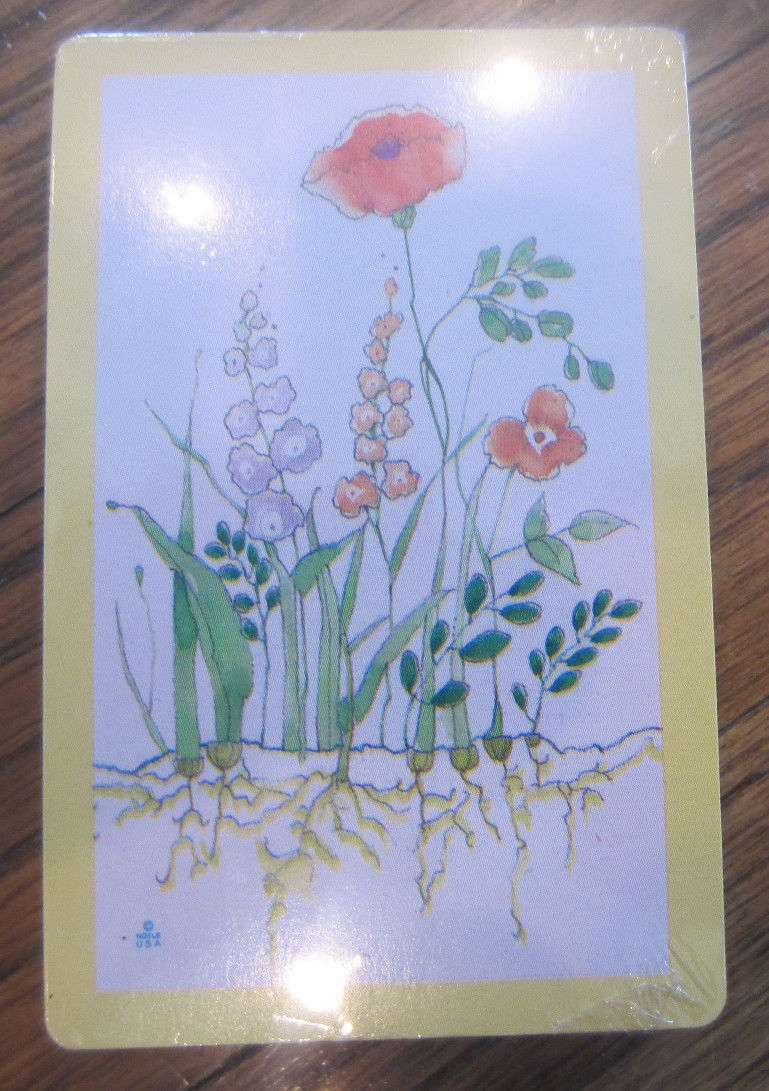 トランプ BOTANISCHES KARTENSPIEL Trump Usa Floral Garden Botanical Flower Sealed Playing Deck