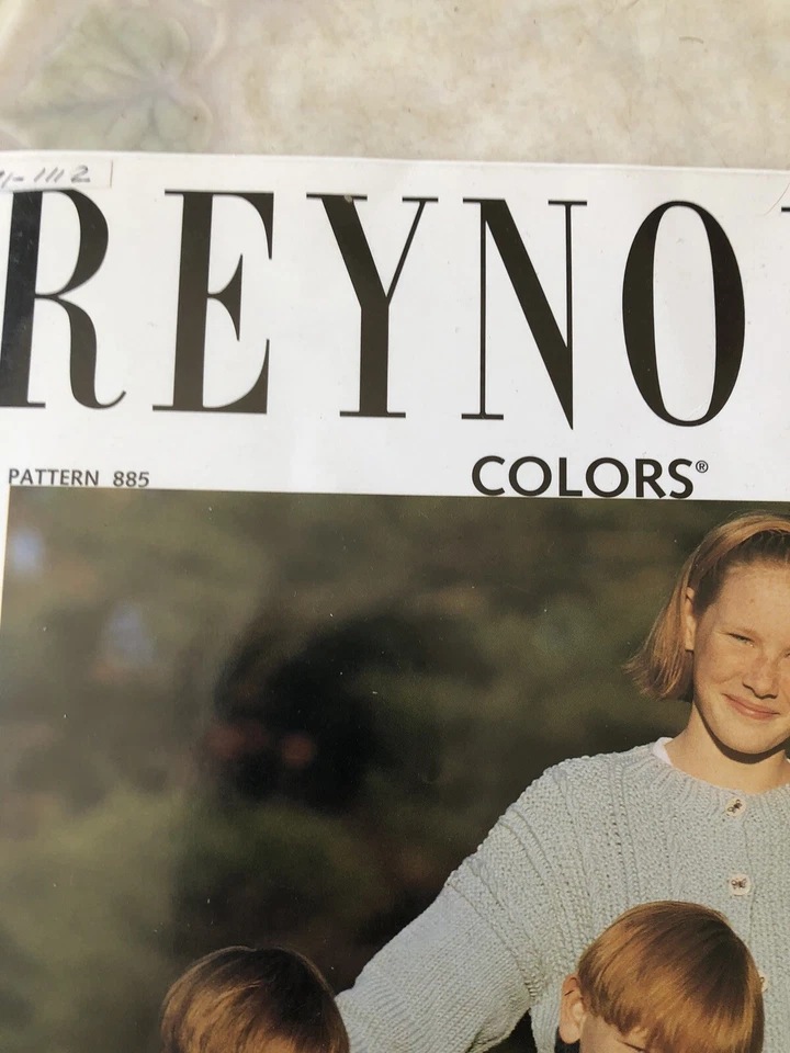 Reynolds The Essential Cotton Cardigan Knitting Pattern  #885 Child size 2-16 - Image 3 of 3