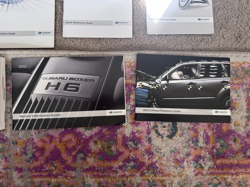 2012 Subaru Legacy & Outback Owners Manual Set + NAV Books & Case-Fast Free Ship - Picture 8 of 12