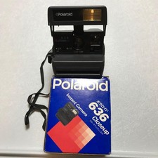 Polaroid 636 Camera with Box, Retro Style, Openable Parts, Used