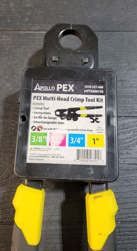 Apollo PEX Multi-Head PEX Crimp Tool Kit 3/8"-1", 69PTKH0015Q(Missing 3/4")