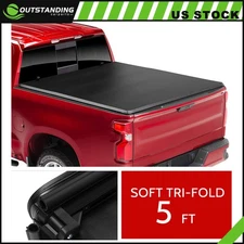 Tonneau Cover Truck Bed 5Ft For NISSAN FRONTIER 2005-2021 Soft Tri-Fold