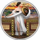 2025 USA Standing Liberty "White" - 1 Ounce Pure Silver .999 Colorized Coin!