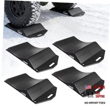 Tire Cradles Set of 4Pack Anti-Slip Pads Tire Saver Ramps with Interlock