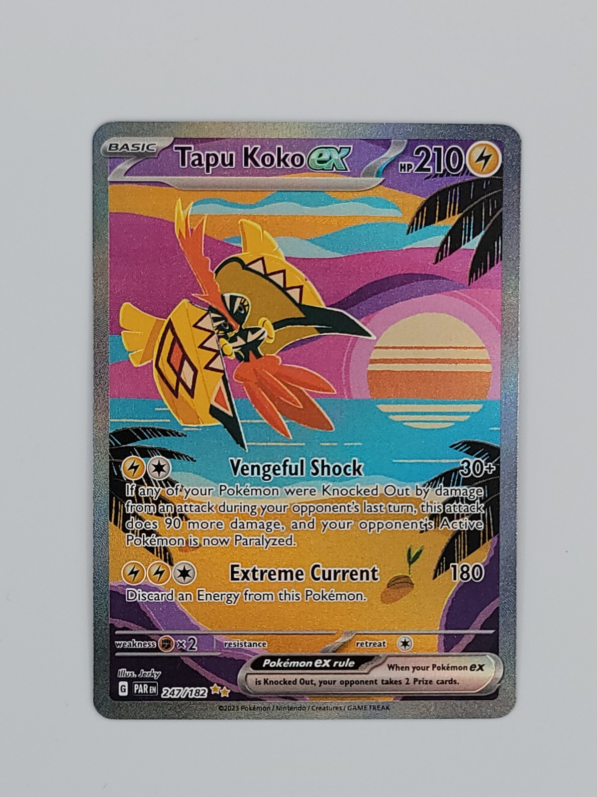 SV04 Paradox Rift 247/182 Tapu Koko ex Special Illustration Rare NM
