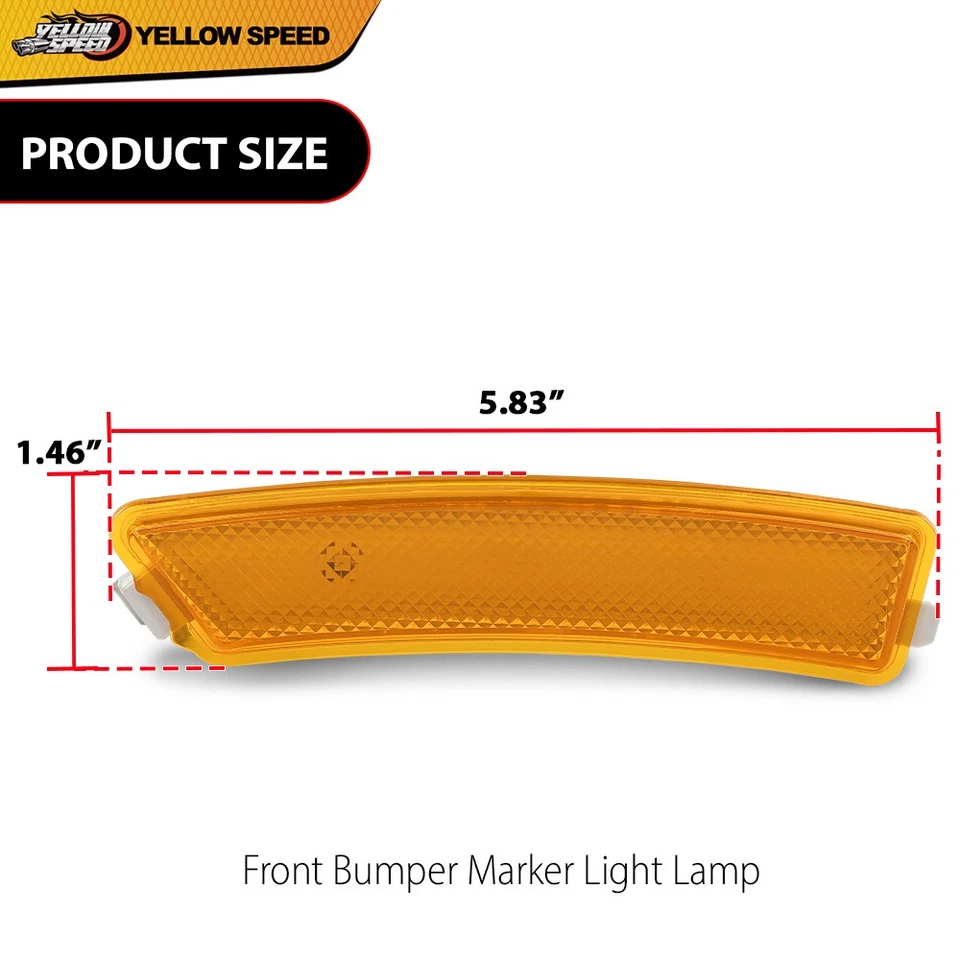 2 piezas apto para Lincoln MKZ 2013-2016 parachoques delantero reflector luz marcadora lateral lámpara Foto 3 de 4