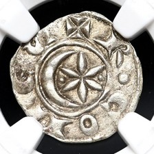 FRANCE, Provence. Raymond V-VII, 1148-1249, Silver Denier, NGC AU53