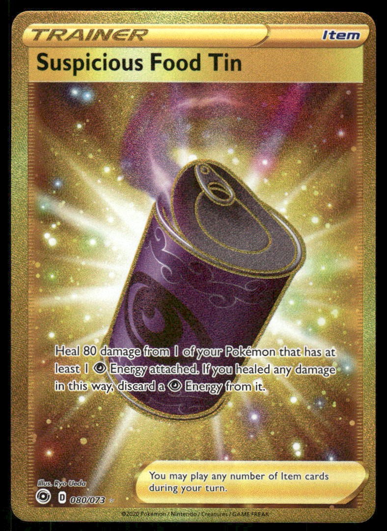 Pokemon TCG Champion's Path #80/73 Suspicious Food Tin (Secret) NM