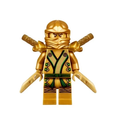 MARKENLOS MOC Lego Minifig Figurine: Ninjago Lloyd Gold Fast Shipping Perfect Gift Hot-