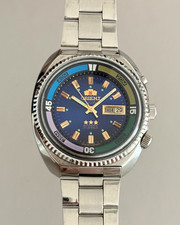 Orient Crystal 3 Star Blue Dial 21J Automatic Day Date Men’s Watch