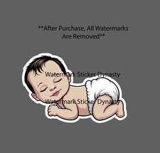 Baby Sticker Newborn Diaper Babies Life Family Happy Gift Waterproof NEW