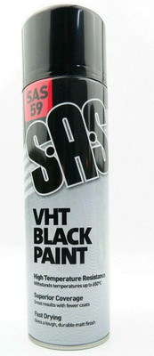 SAS59 VHT Lack Matt Schwarz 500ml Sehr Hohe Temperatur 650°C Abluft Grill Ofen x1