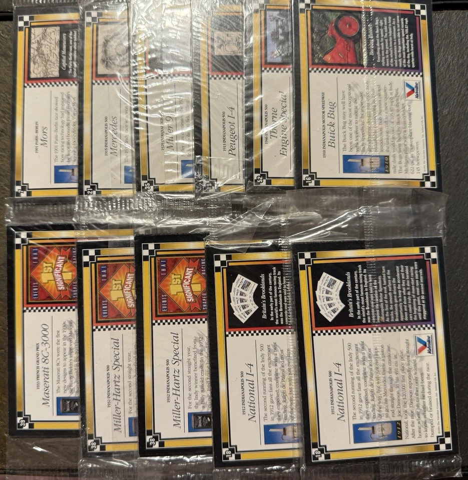 1994 Traks Valvoline 100 Years of Racing Collector Cards 11 Unopened Packs - Image 2 of 2