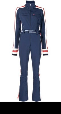 Used Perfect Moment Crystal Soft Shell One Piece Jumpsuit Ski Suit Navy S Smal