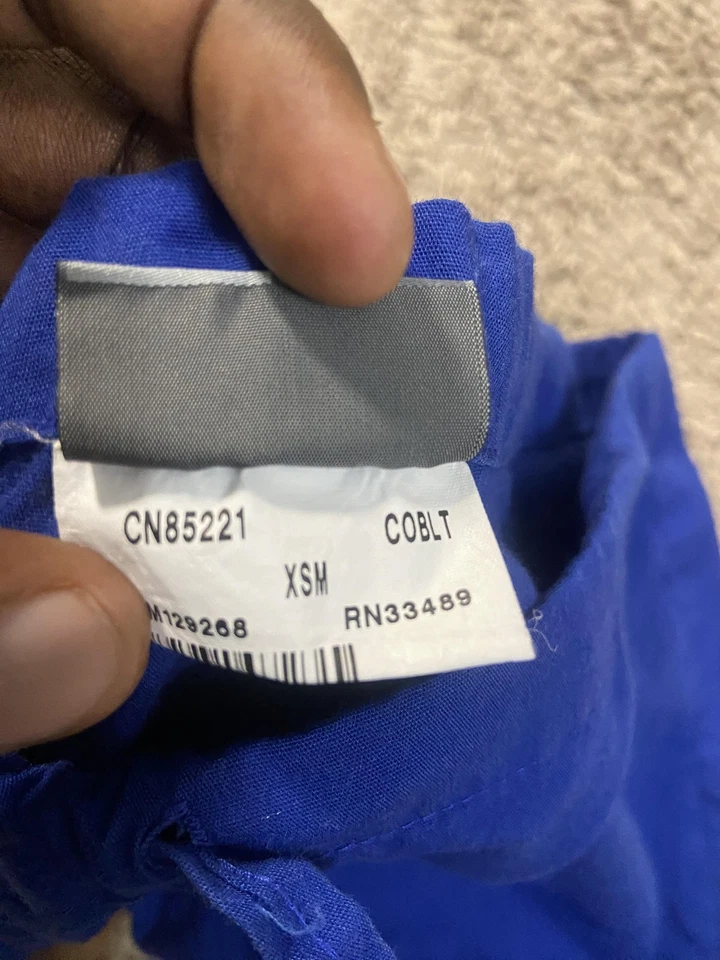 Pantalones ScrubZone Unisex Extra Pequeños Azul Cobalto Cordón Exfoliante Médico Landau Foto 4 de 4