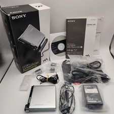 SONY MZ-RH1 HI-MD WALKMAN PORTABLE MD RECORDER SILVER Used Good Condition JAPAN