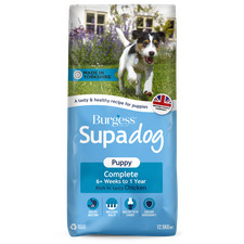 Burgess Supadog Rich in British Chicken Dry Puppy Food - 12.5kg BBD 12/25 2.61 per kilo
