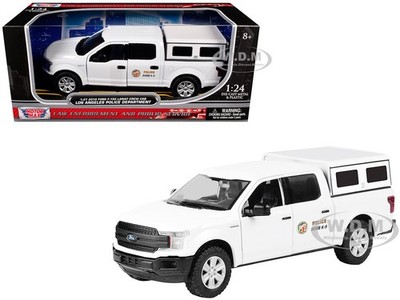 2019 FORD F-150 LARIAT PICKUP ''LAPD BOMB SQUAD'' WHITE 1/27 BY MOTORMAX 76631