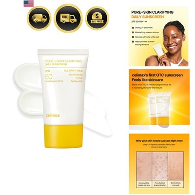 Pore+Skin Clarifying Daily Sunscreen | SPF 50 Broad Spectrum, Sunscreen with ...