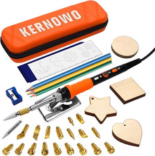 Pyrography Wood Burning Tool Set 76-In-1 Wood Burning Kit with 70W Adjustable Te