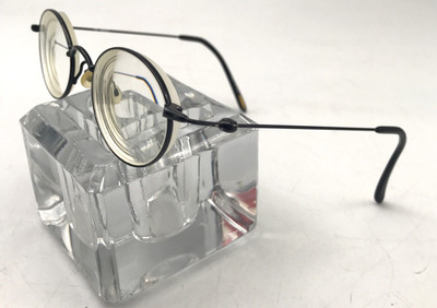 SAKURA Eyeglasses 102 Eye Q Metal 45-20 135 Ebony Black Frame Full Rim