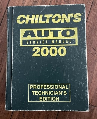 Chilton Auto Service Manual 2000 Covers 1996-2000 Domestic Hardcover