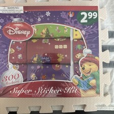 New Box Of 300 Disney Winnie The Pooh Stickers Super Sticker Kit Vintage J
