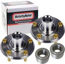 Pair For 2002-2010 Chrysler PT Cruiser Front Wheel Bearing & Hub Assembly TX1