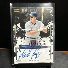 7/10 WADE BOGGS HOF HOLO GOLD IMMORTAL INK AUTO 2025 Panini Impeccable #II-WB !!