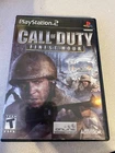 PS2 Playstation Call of Duty : Finest Hour   game ( free ship to Canada  )