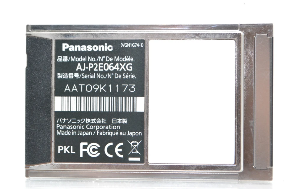 NEAR MINT Panasonic P2 64GB E-Series Solid State Flash Memory Card tested works - Image 3 of 3