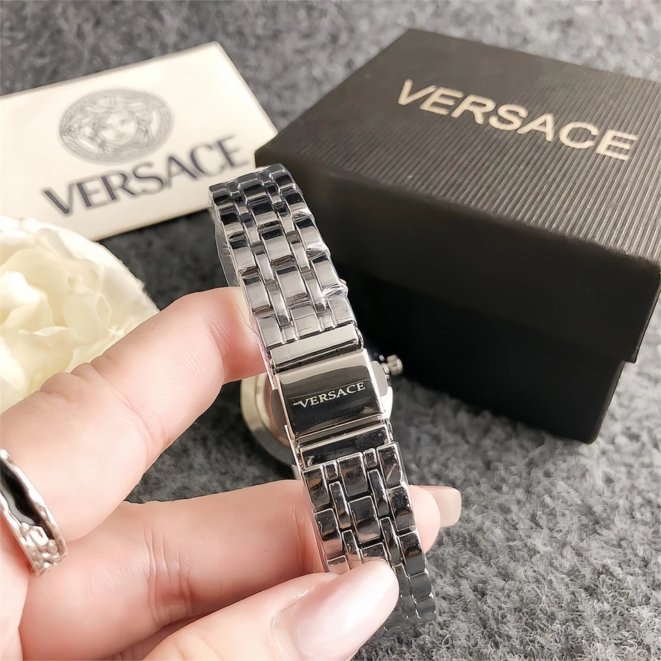 Versace ретро стиль кварцевые часы сплава браслет циферблат 33 мм с коробкой (бесплатный налог) - Изображение 4 из 4