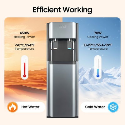 #ad Bottom Loading Water Cooler Water Dispenser Hot amp; Cold Water Dispenser $104.79