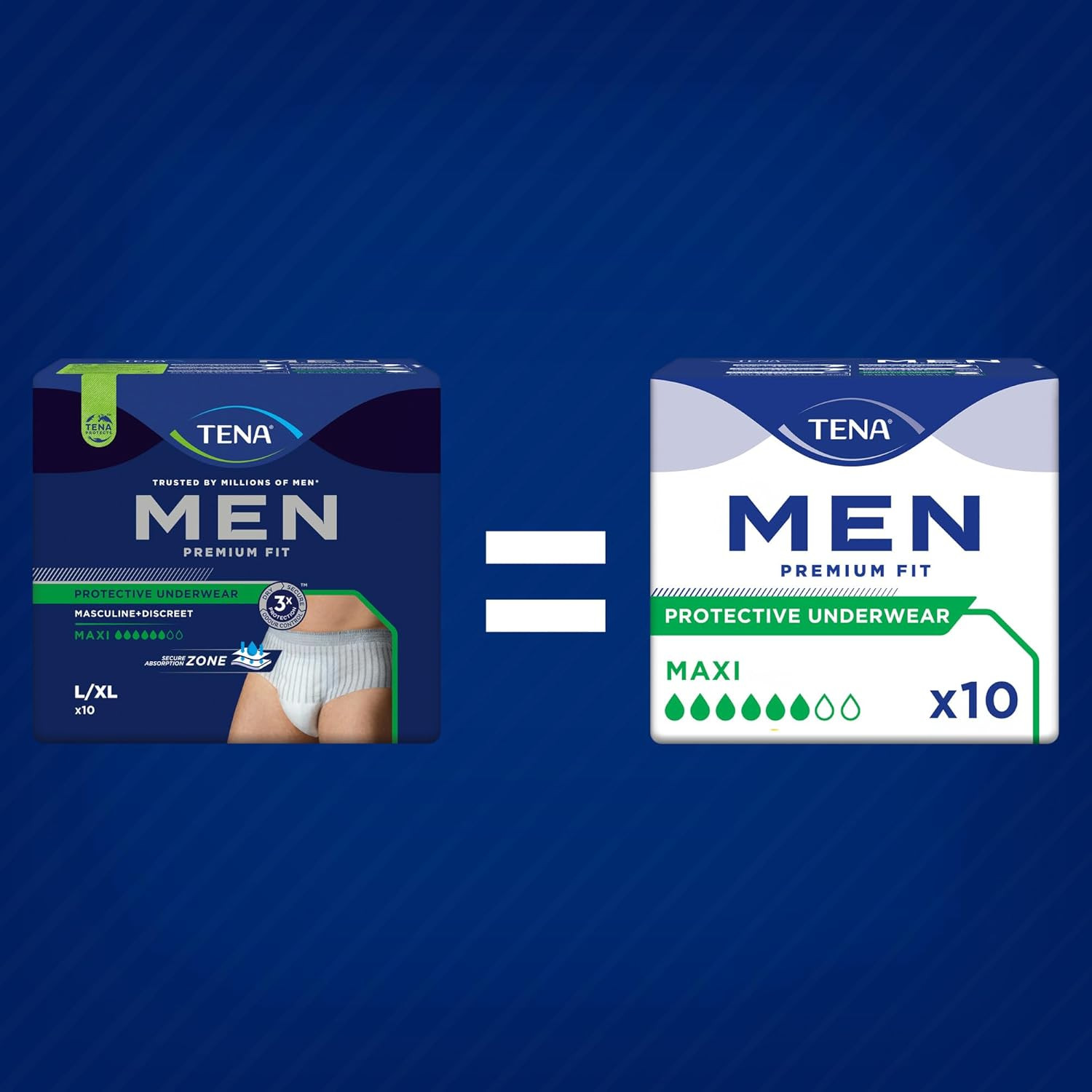 Mutande Assorbenti Uomo Livello 4 - Protezione Premium Fit Mensile - 3