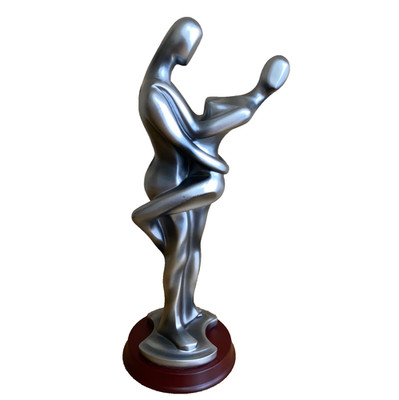 Herco Gift Professional Man & Woman Embracing Art Sculpture 12.5  Abstract
