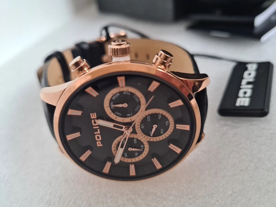 PVP 180. Reloj Policía Hombre Nuevo En Caja y Papeles. - Imagen 4 de 4