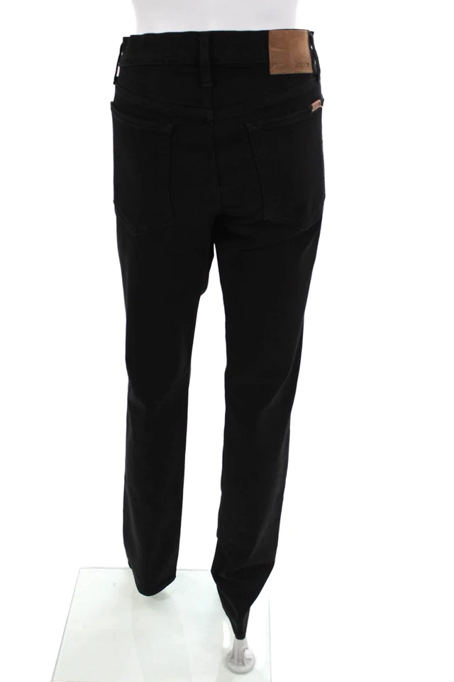 Calças de Perna Reta Forradas com Botões e Zíper para Mulheres Joes Pretas Tamanho EUR 33 - Imagem 3 de 4