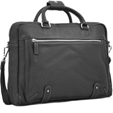 Katana - Sacoche ordinateur en cuir 15" - noir - 6480