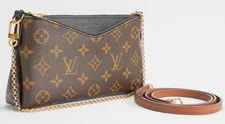 Louis Vuitton Monogram M41639 Pallas Clutch  Shoulder Bag