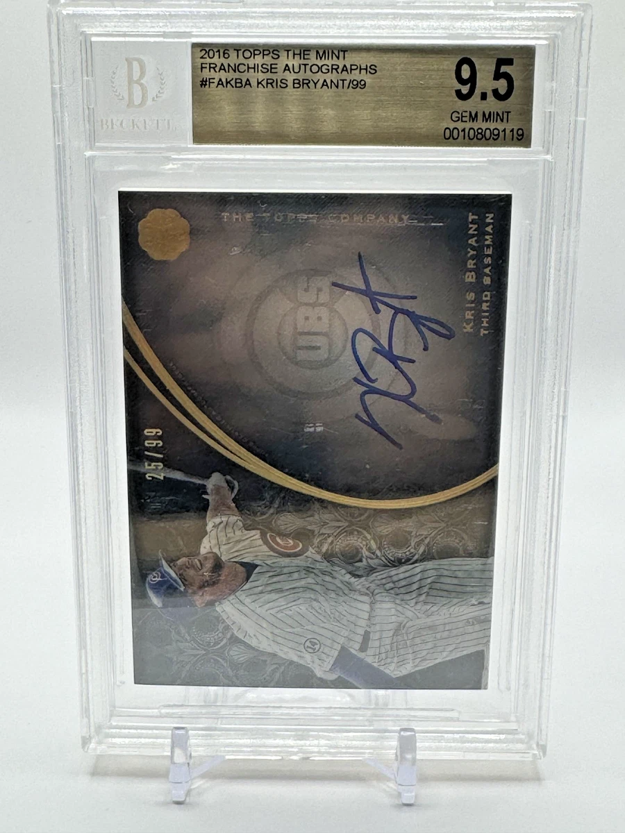 Kris Bryant Autographed Baseball Sports Trading Cards