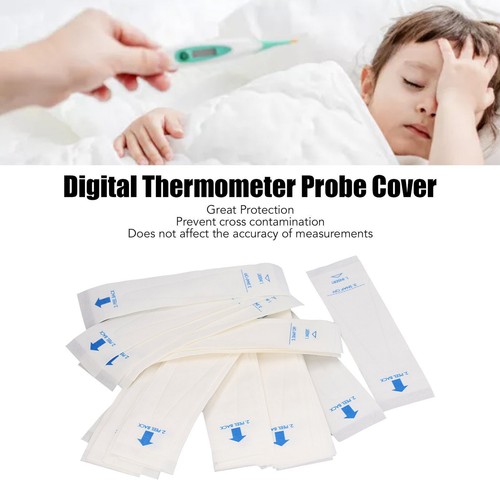 100pcs Digital Thermometer Probe Covers Disposable Safe Hygienic - Picture 3 of 12