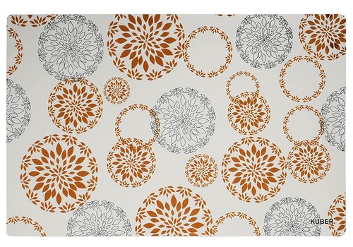 Placemats Table Mats Non Slip Easy to Clean Woven PVC Placemats White 6Pcs - Picture 5 of 7