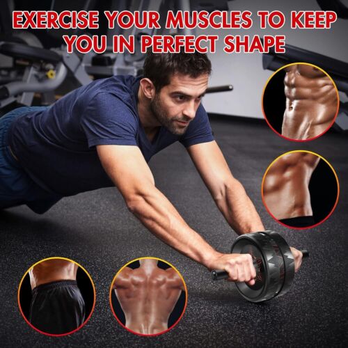 AB Roller Wheel - Rullo addominale per allenamento addominale e allenamento forza core - Foto 6 di 11